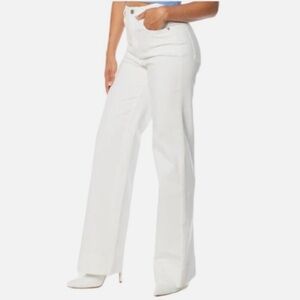 Juicy Couture Wide Leg Jeans in White. Size 29 NWT